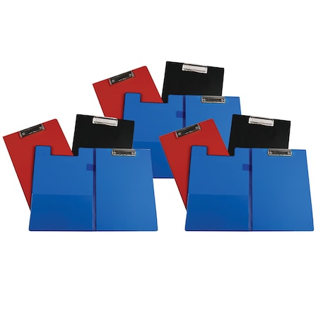C-Line Products Clipboard Folder, Assorted Colors, PK6 30600BN